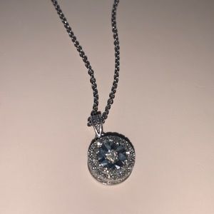 James Avery Sterling Silver 16 inch chain. Genuine 10k Diamond Pendant.